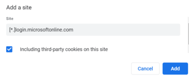 enabling cookies in Chrome web browser